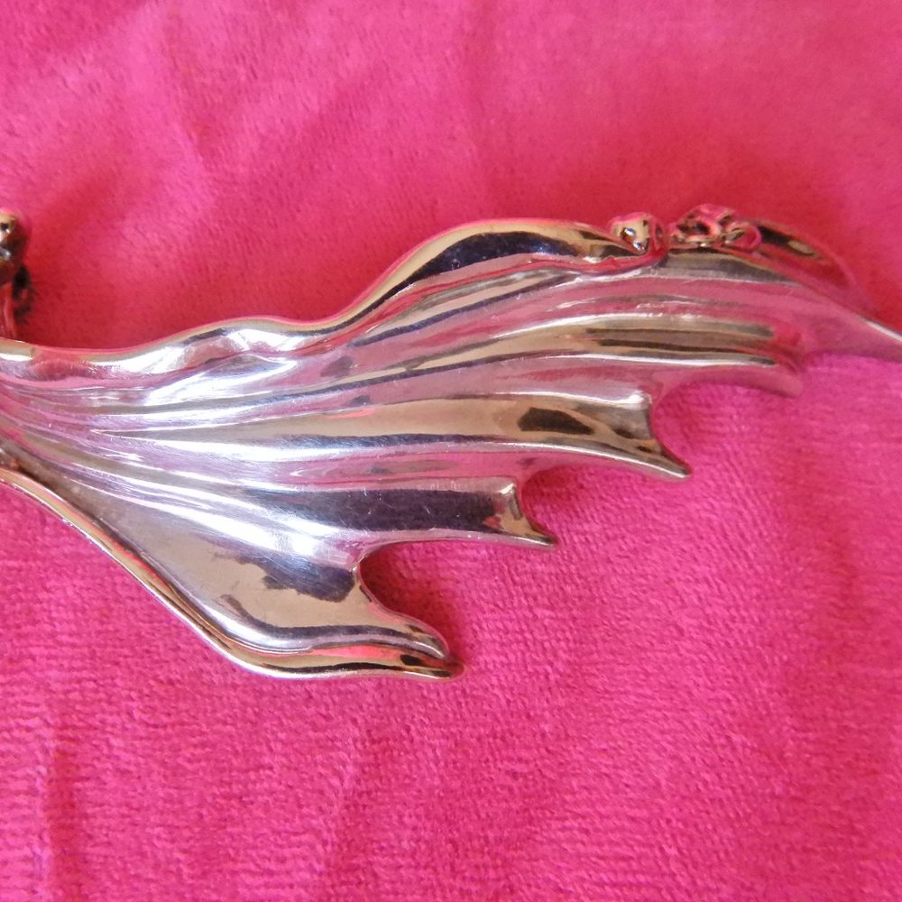 JEM ELECTROFORM 925 STERLING WING BROOCH PENDANT - Picture 13 of 14